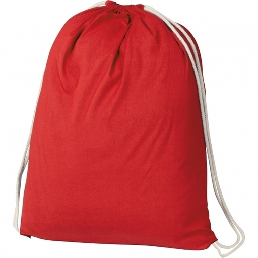 Worek bawełniany 140 g/m2 BUDAPEST 0024 - Czerwony