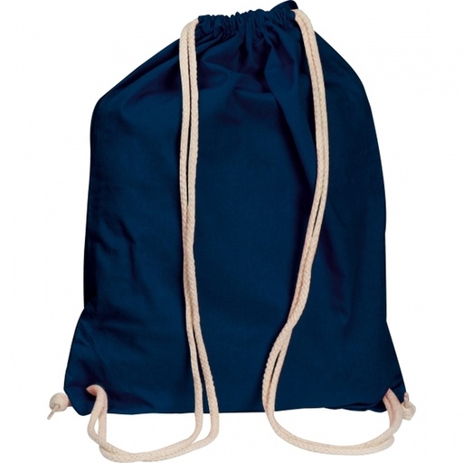 Worek sportowy bawełniany 140 g/m2 CARLSBAD 0026 - Granatowy