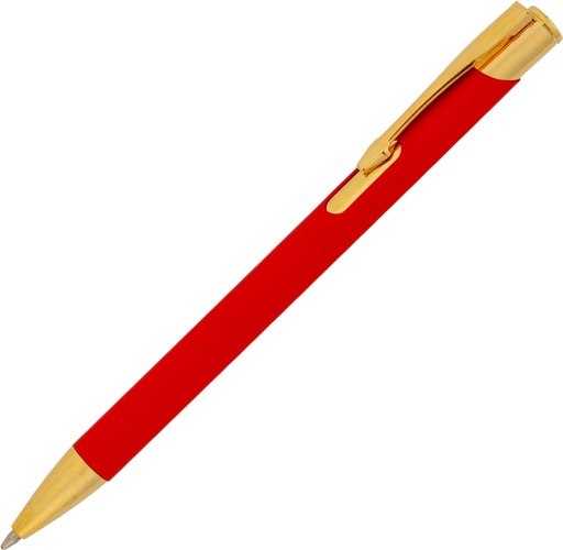 Długopis metalowy soft touch GLENDALE 3655 - Czerwony