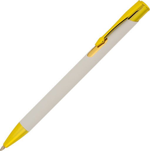Długopis metalowy soft touch GLENDALE 3655 - Biały