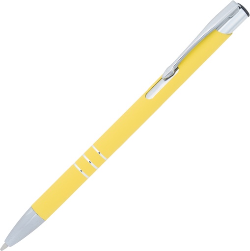 Długopis metalowy soft touch NEW JERSEY 0555 - Żółty