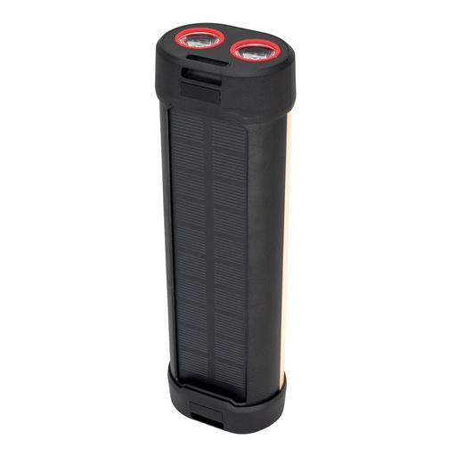 Latarka solarna z power bankiem ES982 3000 mAh EG05894 - Czarna