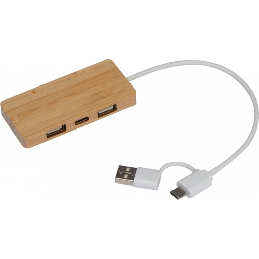 Rozgałęźnik USB KUALA LUMPUR 3754 - Beżowy