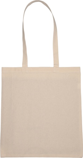 Torba z bawełny organicznej z długimi uszami i szerokim dnem 180 g/m2 INNSBRUCK 3222 - Beżowa