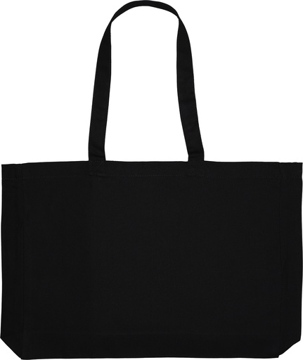 Torba z bawełny organicznej z długimi uszami 270 g/m2 BARI 3229 - Czarna