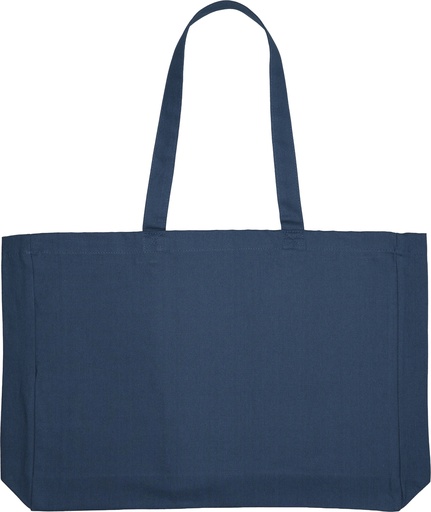 Torba z bawełny organicznej z długimi uszami 270 g/m2 BARI 3229 - Granatowa
