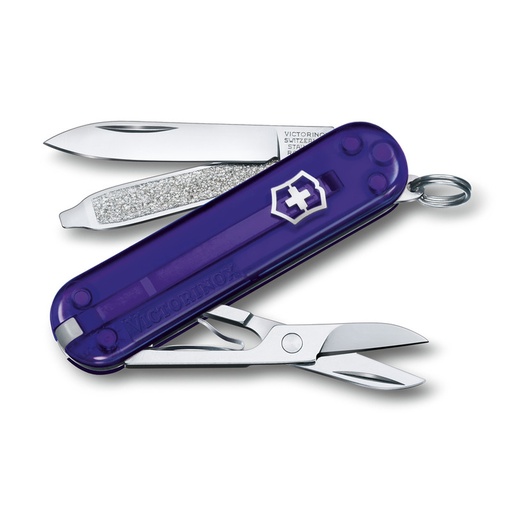 Scyzoryk Classic SD transparentny Victorinox 06223T - Fioletowy