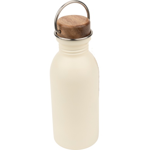 Butelka stalowa z recyklingu IBIZA MoLu 500 ml 3980 - Biała