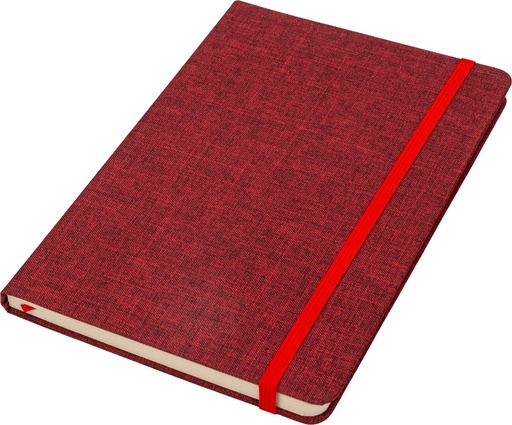 Notes A5 w linie z trzciny cukrowej i rPET ALGIERS 4228 - Czerwony