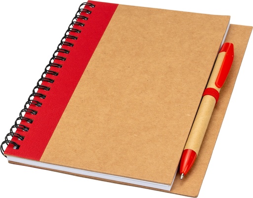 Notes A5 z czystymi stronami z papieru z recyklingu RAVENNA 4341 - Czerwony