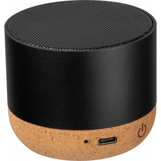 Głośnik bluetooth z aluminium z recyklingu BREST 4242 - Czarny