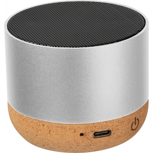 Głośnik bluetooth z aluminium z recyklingu BREST 4242 - Szary