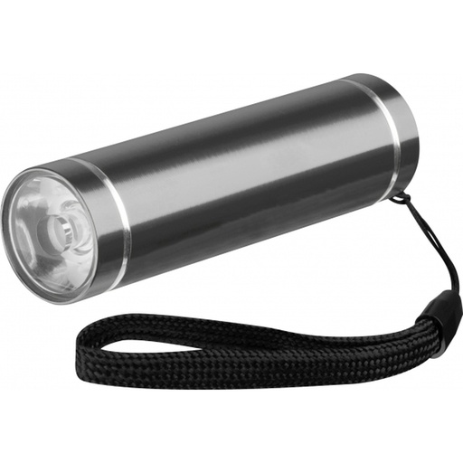 Latarka z aluminium z recyklingu UTRECHT 4104 - Ciemnoszara