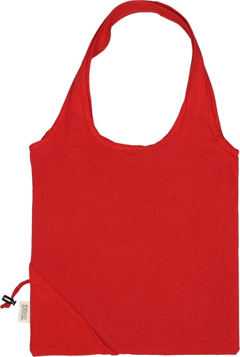 Torba bawełniana z recyklingu 118 g/m2 MODENA 5262 - Czerwona