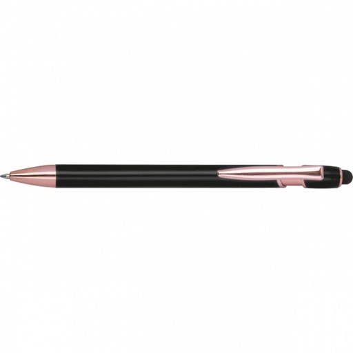 Długopis aluminiowy z recyklingu żelowy touch pen BELO HORIZONTE 5281 - Czarny