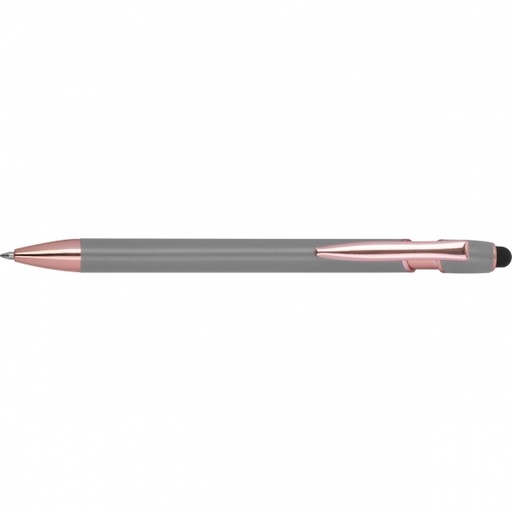 Długopis aluminiowy z recyklingu żelowy touch pen BELO HORIZONTE 5281 - Szary