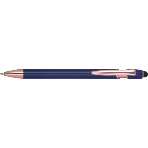 Długopis aluminiowy z recyklingu żelowy touch pen BELO HORIZONTE 5281 - Granatowy