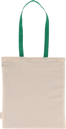 Torba bawełniana z długimi uszami, z recyklingu 140g/m2 CAMBRIDGE 5454 - Zielona