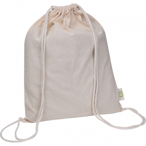 Worek sportowy z bawełny organicznej 140 g/m2 HOUSTON 5455 - Beżowy
