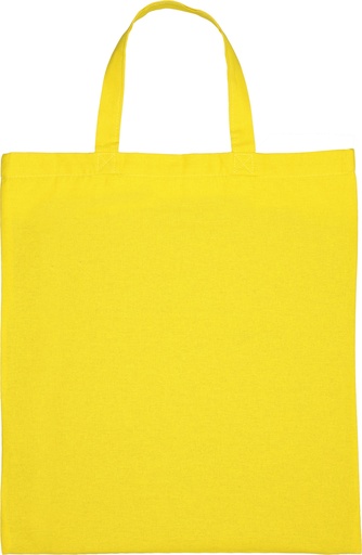 Torba bawełniana z krótkimi uszami 140 g/m2 BREGENZ 0680 - Żółta