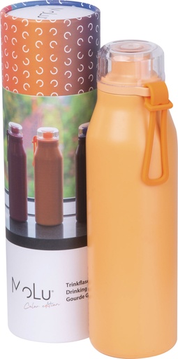Butelka termiczna stalowa z recyklingu GRAND HAVEN MoLu 640 ml 5349 - Pomarańczowa