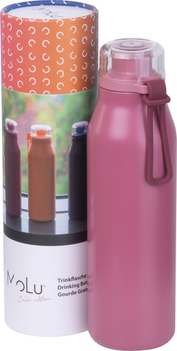 Butelka termiczna stalowa z recyklingu GRAND HAVEN MoLu 640 ml 5349 - Różowa