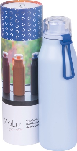 Butelka termiczna stalowa z recyklingu GRAND HAVEN MoLu 640 ml 5349 - Jasnoniebieska