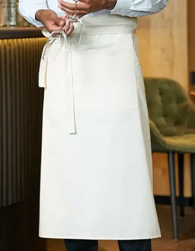 Fartuch bistro z kieszenią CGW1261 - White