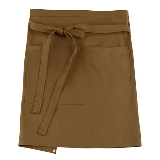 Fartuch bistro z kieszenią CGW1262 - Caramel