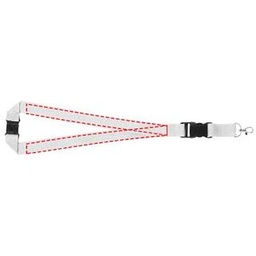 DTF Transfer – ten sam kierunek logo na obu pasach (do 280 × 19 mm)