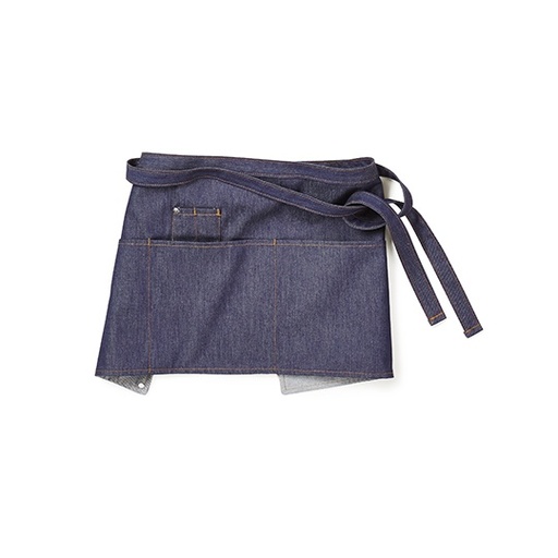 [CGW4127-1000247874] Fartuch jeansowy z kieszeniami CGW4127 - Denim