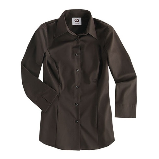 Bluzka Damska Slim Fit Strecz CGW640 - Chocolate