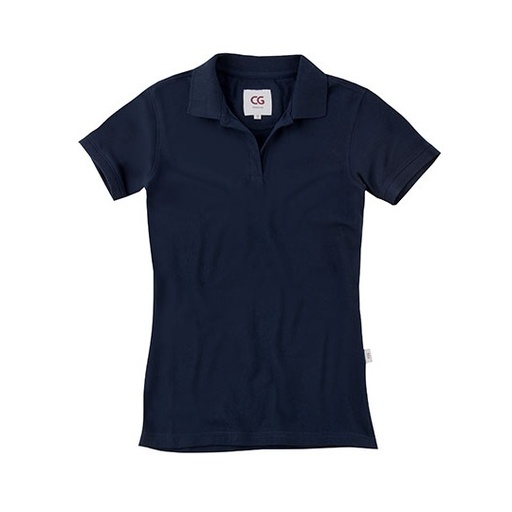 Damskie Polo Slim z Krótkim Rękawem CGW730 - Navy
