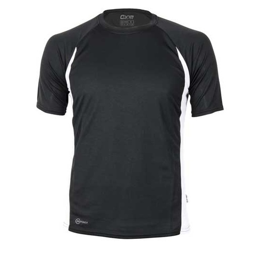 Koszulka sportowa slim CN110 - Black & White