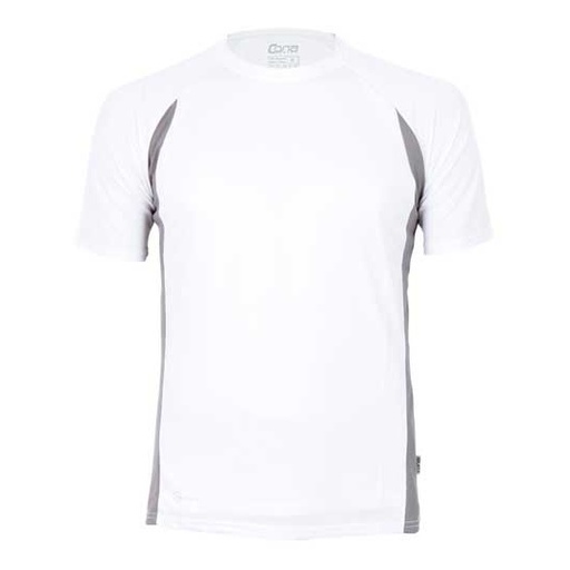 Koszulka sportowa slim CN110 - White & Cool Grey