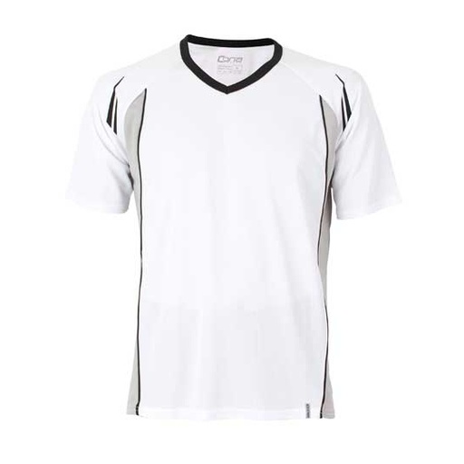 Koszulka sportowa Slim CN120 - White & Black