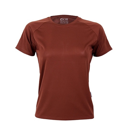 Koszulka Damska Slim Sportowa CN130 - Choco