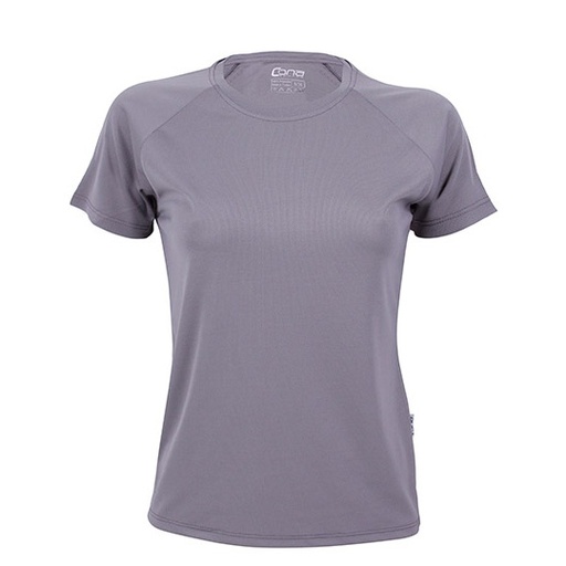 Damska koszulka sportowa slim CN130 - Cool Grey