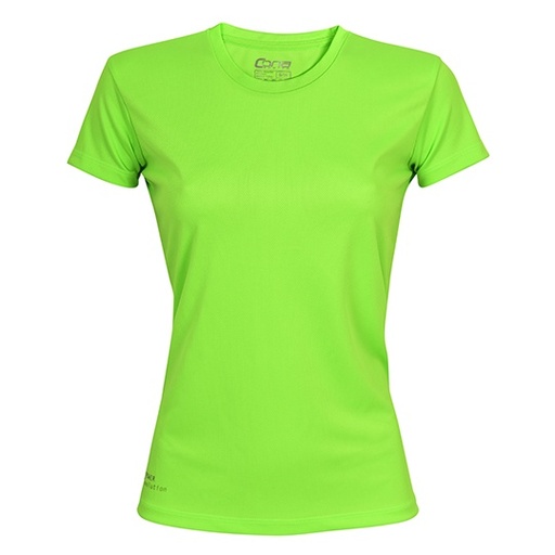 Koszulka Damska Slim Fit Funkcyjna Recyklingowana CN170 - Lime