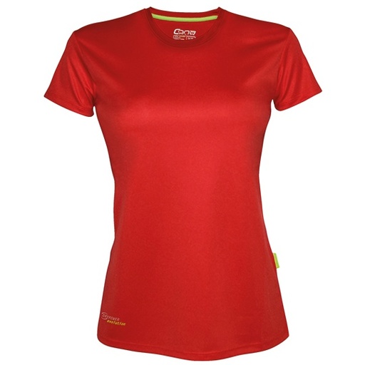 Koszulka Damska Slim Fit Funkcyjna Recyklingowana CN170 - Red
