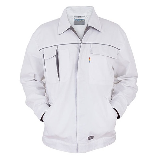 Kurtka Robocza Bawełniana Poliestrowa CR700 - White & Grey
