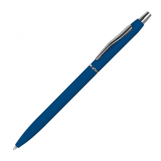 Długopis metalowy soft touch CRISTINA 10715 - Niebieski