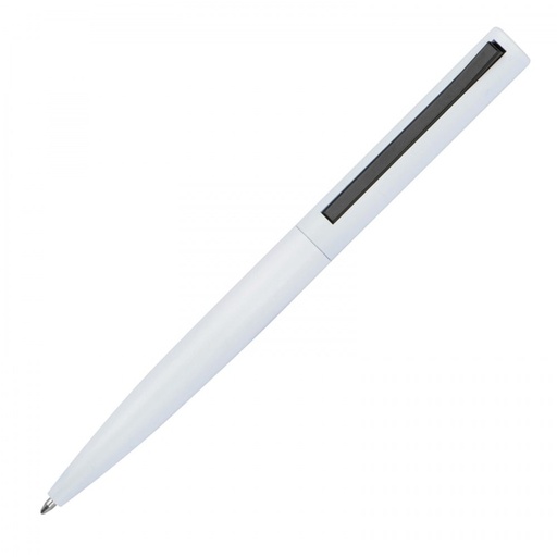 Długopis aluminiowy z recyklingu półżelowy WIEBKE 13887 - Biały