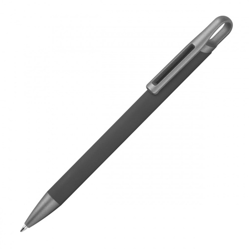 Długopis aluminiowy z recyklingu półżelowy KAROLINE 14440 - Ciemnoszary