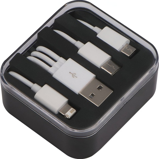 Kabel do ładowania 3w1 BRITTANY 20784 - Czarny