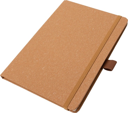 Notatnik A5 w kropki z papieru z recyklingu AGNESE 21799 - Brązowy