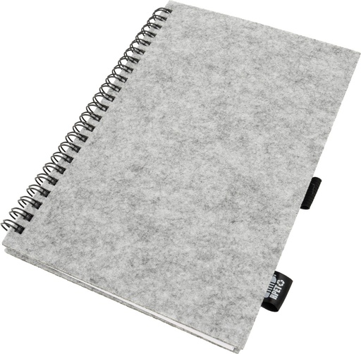Notatnik A5 w linie BRENDA 23744 - Szary