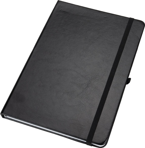 Notatnik A5 w linie z PU z recyklingu CLEO 23748 - Czarny