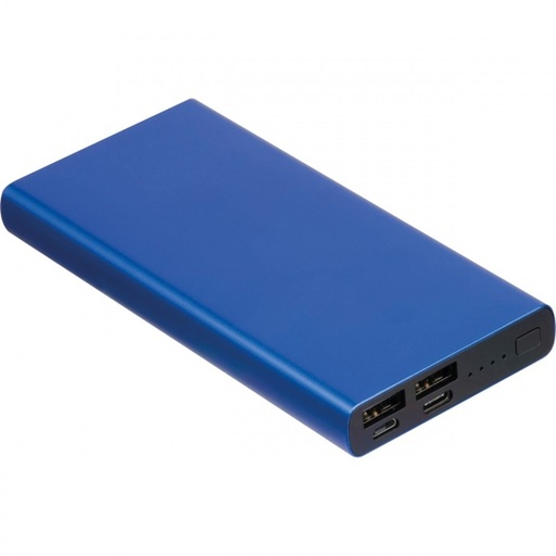 Power bank 10000 mAh z aluminium z recyklingu GIORGIA 34503 - Niebieski