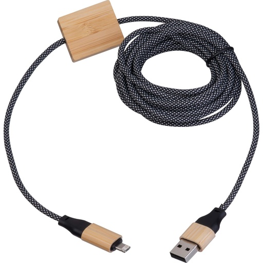 Kabel do szybkiego ładowania 4w1, 3m KRISTIN 35434 - Beżowy
